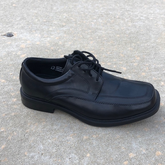 Mens Dexter Comfort Black No Scuff Shoes size 81/2 - Picture 2 of 5